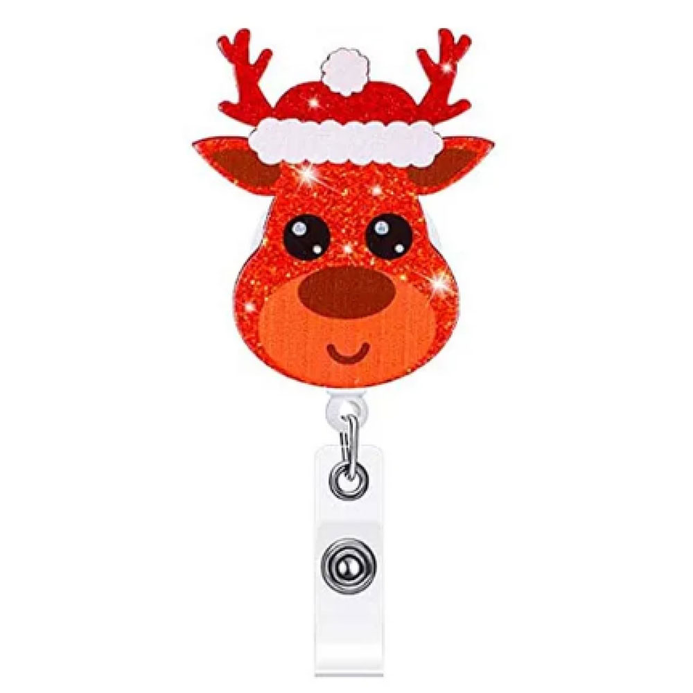 BR-RDLP - ID Badge Holder - RED RUDOLPH