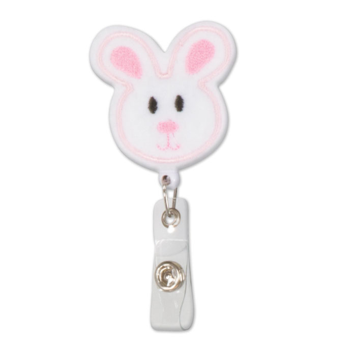 BUNNY-11 - ID Badge Holder - Easter Bunny