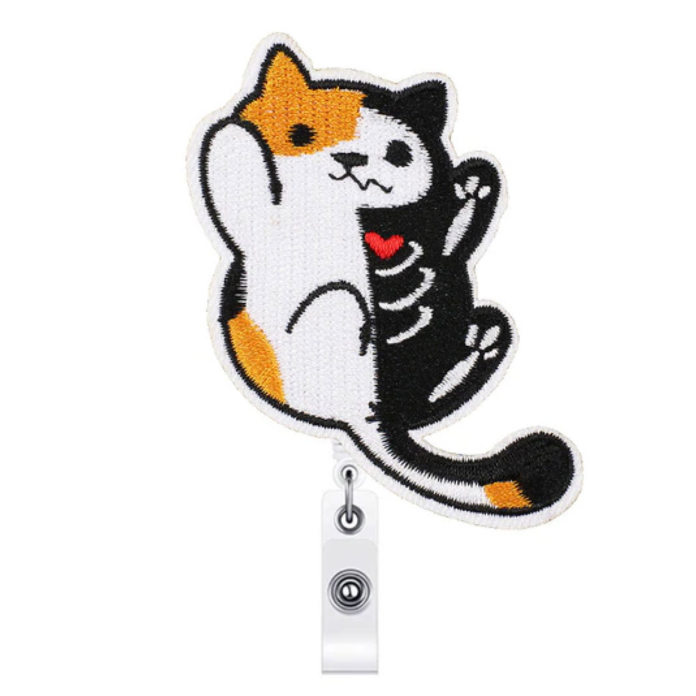 BR-XCAT - Retractable Badge Reel - X-Ray Cat Cat