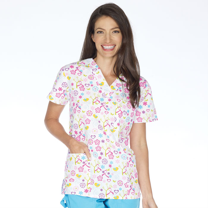 9904-562 - Ladies - 3 Pocket V-Neck Top - Chirp