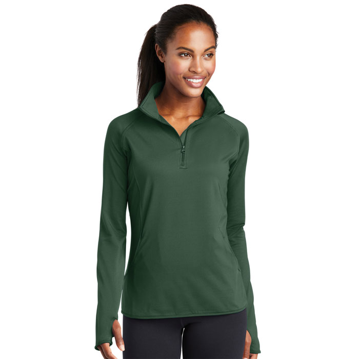 LST850 - Sport-Tek Ladies Sport-Wick Stretch Zip Pullover