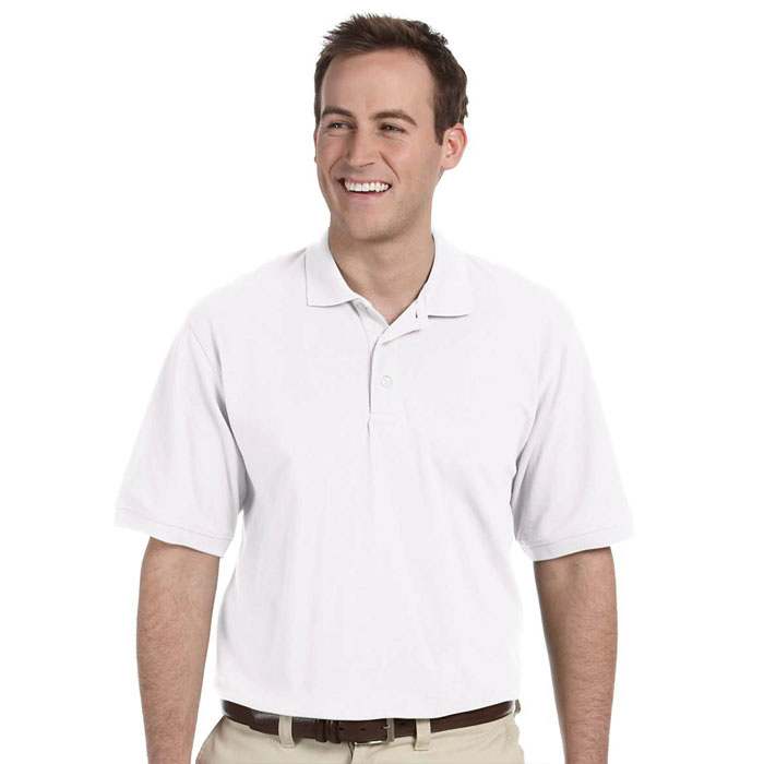 Harriton-M265-Mens-5.6-oz-Easy-Blend-Polo