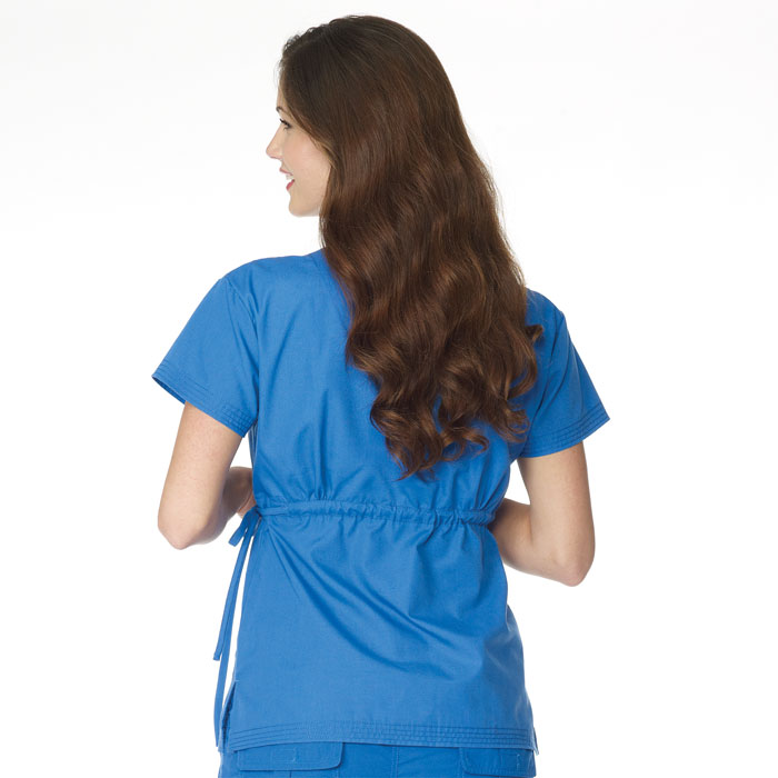 Cincinnati Bengals Mock Wrap Scrub Top For Women