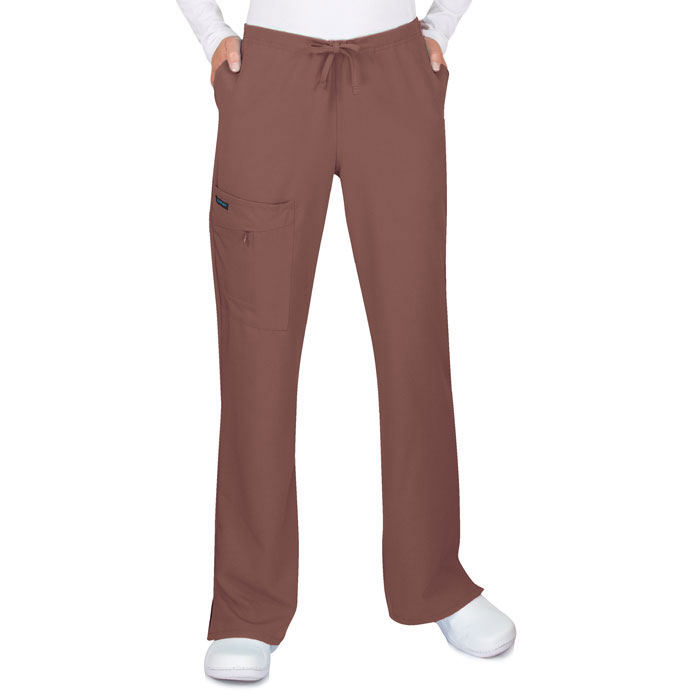 Jockey - 2249-1241 - Mid Waist Pant - Tri-Blend - Cargo Pocket - Half Elastic - Half Drawstring - Zipper Pocket - Espresso