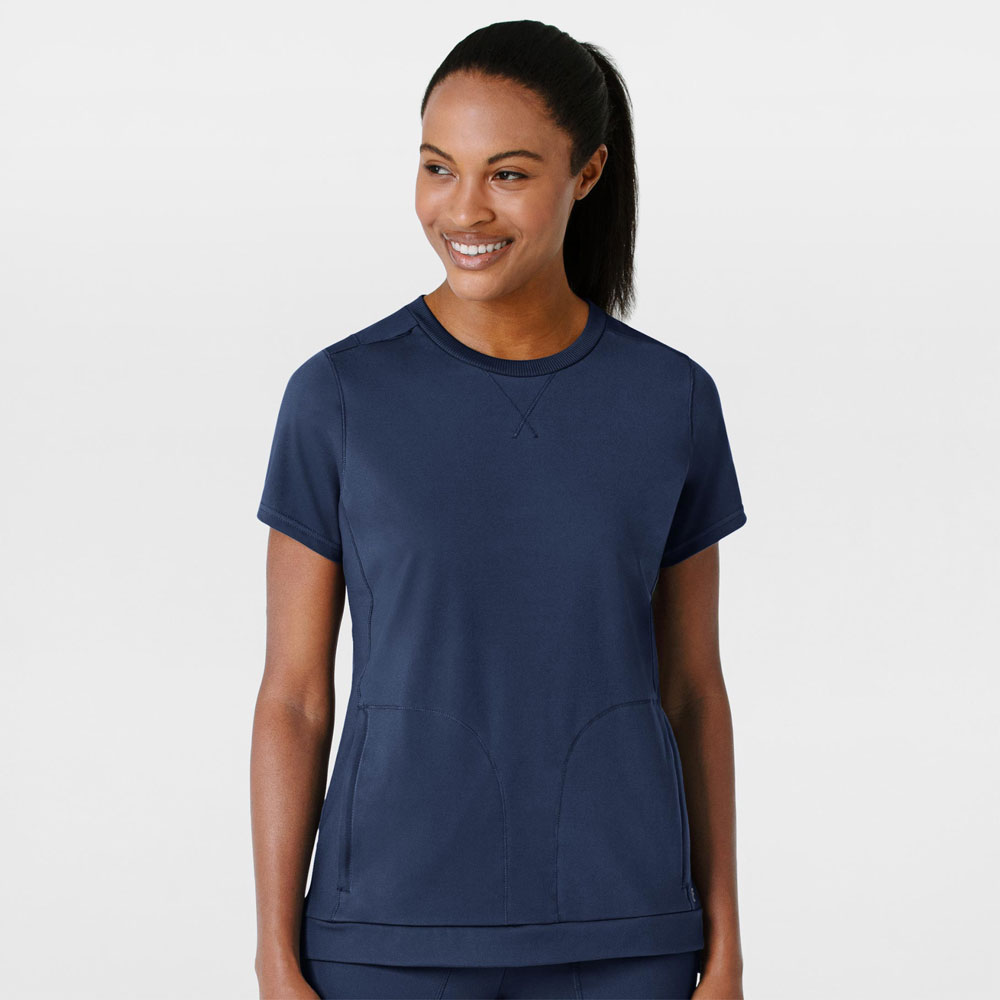 WonderWink-Renew-Knit-6359-Womens-Flex-n-Reach-Crew-Neck-Scrub-Top