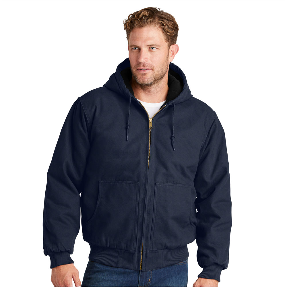 CornerStone-CSJ41-Mens-Washed-Duck-Cloth-Insulated-Hooded-Work-Jacket