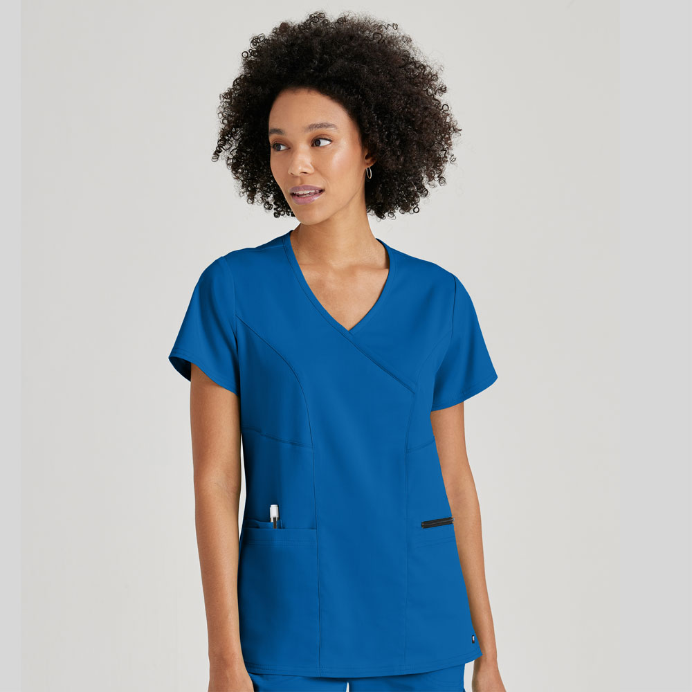 Greys-Anatomy-GRST001-Womens-3-Pkt-Surplice-Princess-Top