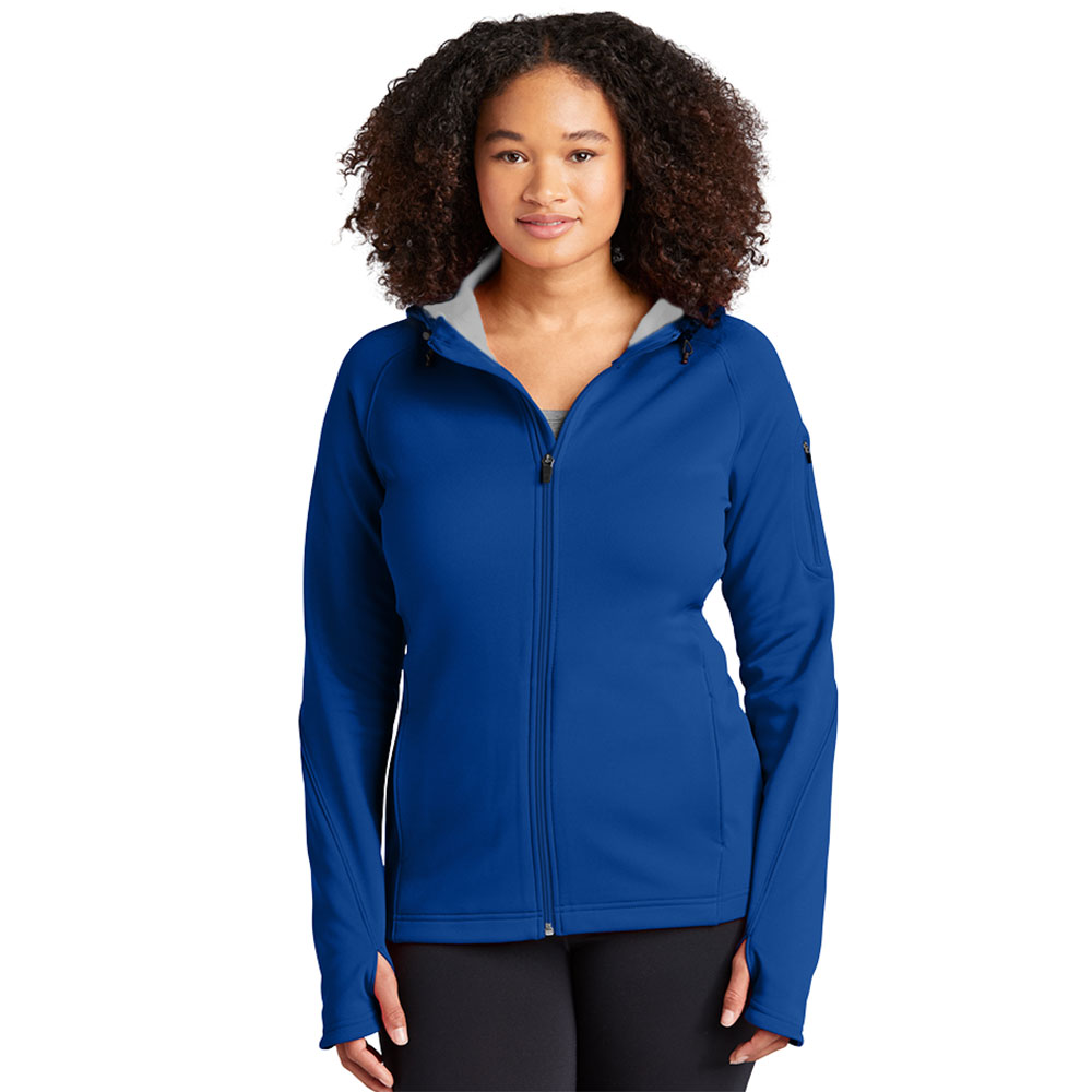 Sport-Tek-L248-Ladies-Tech-Fleece-Full-Zip-Hooded-Jacket