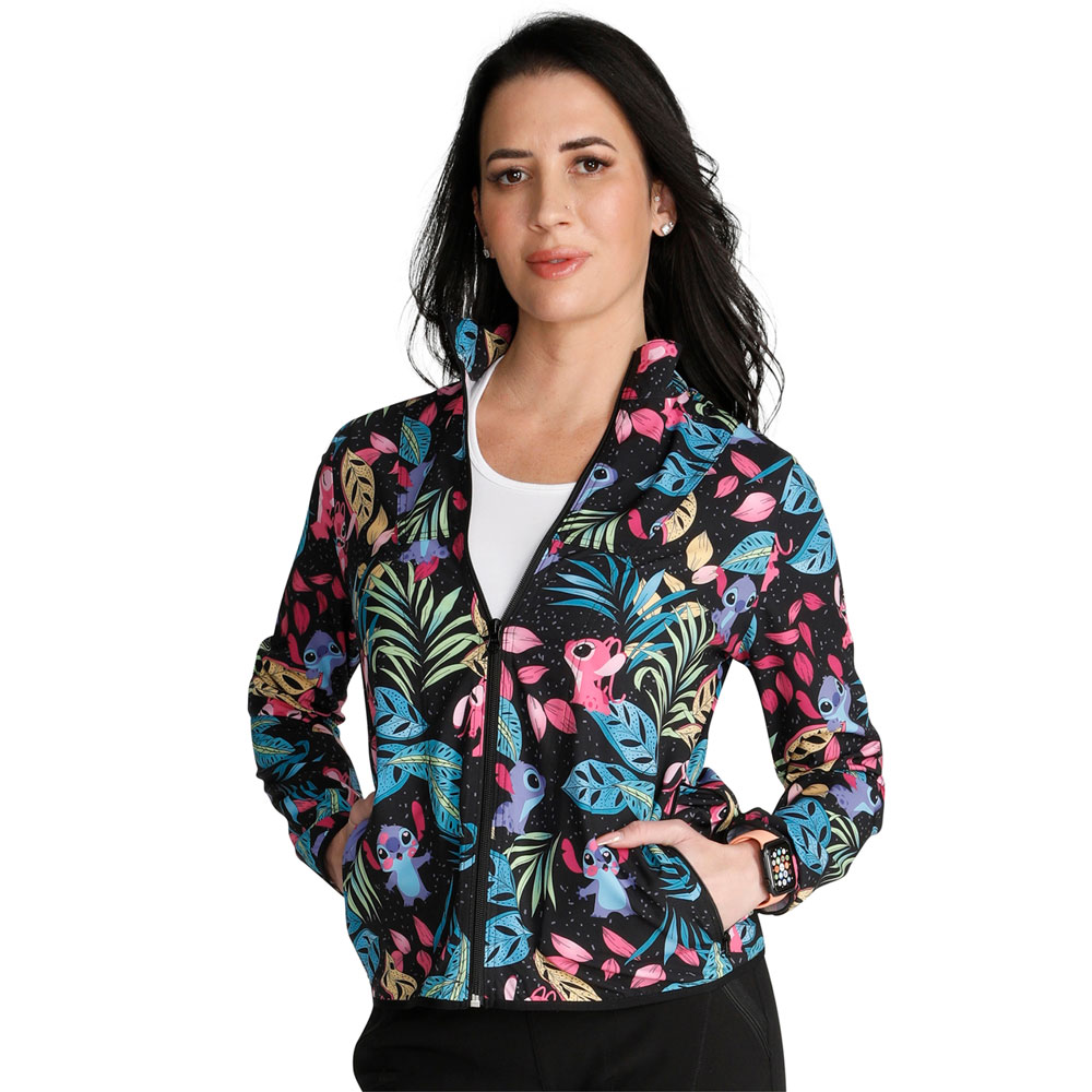 Cherokee Licensed - TF320-LHGS - Packable Print Jacket - Angel and Stitch